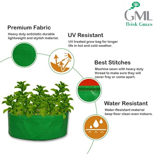 Amazon.com : Train N' GRO - 5 Gallon Sustainable Aeration Non-Woven Grow  Bags w Low Stress Training Holes - 3 Pack, for Grow Tent / Indoor /  Outdoor. Superior Drainage + Breathability